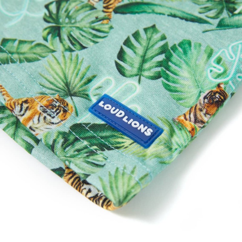 Világoszöld melange gyerekpóló 140