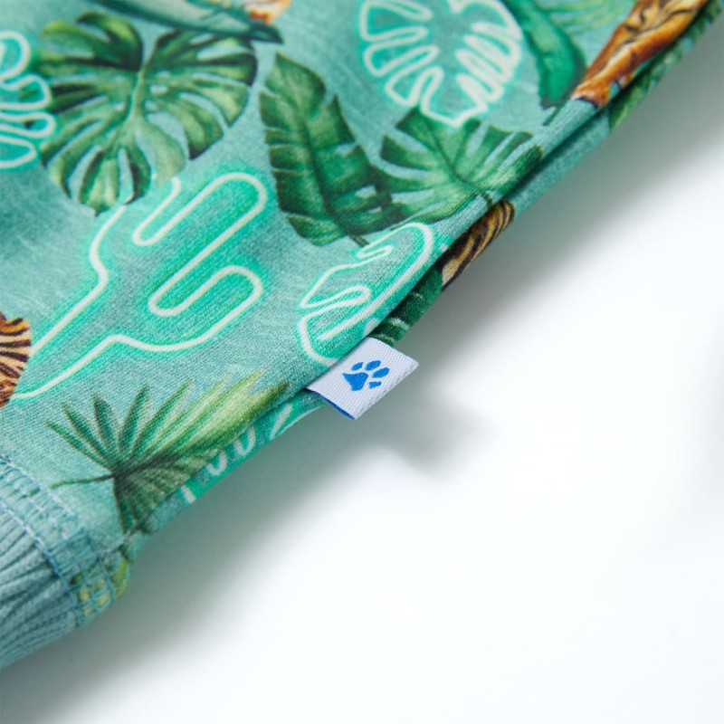 Világoszöld melange gyerek pulóver 92