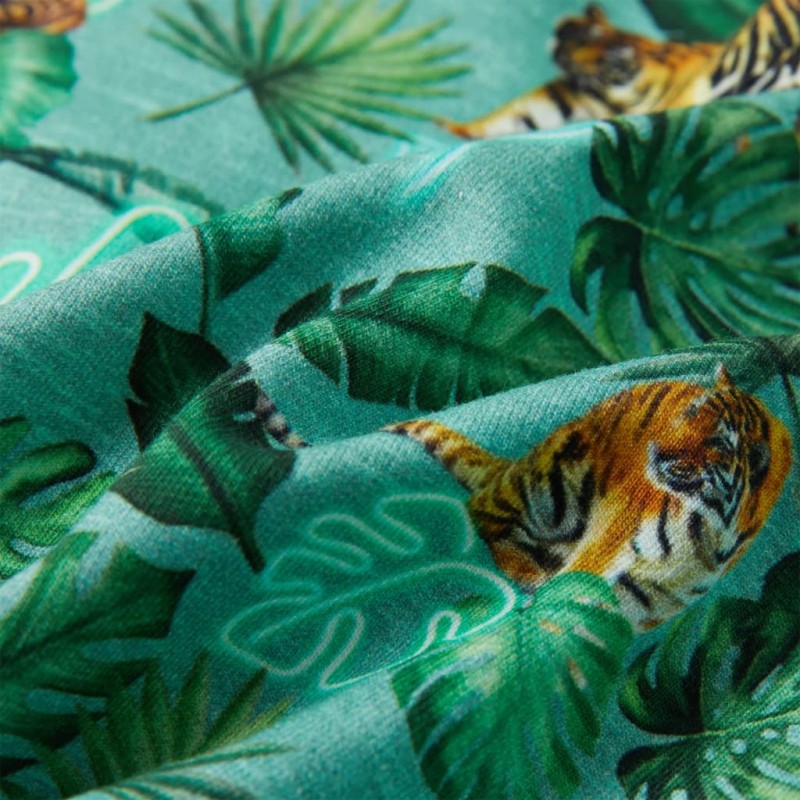 Világoszöld melange gyerekpulóver 116