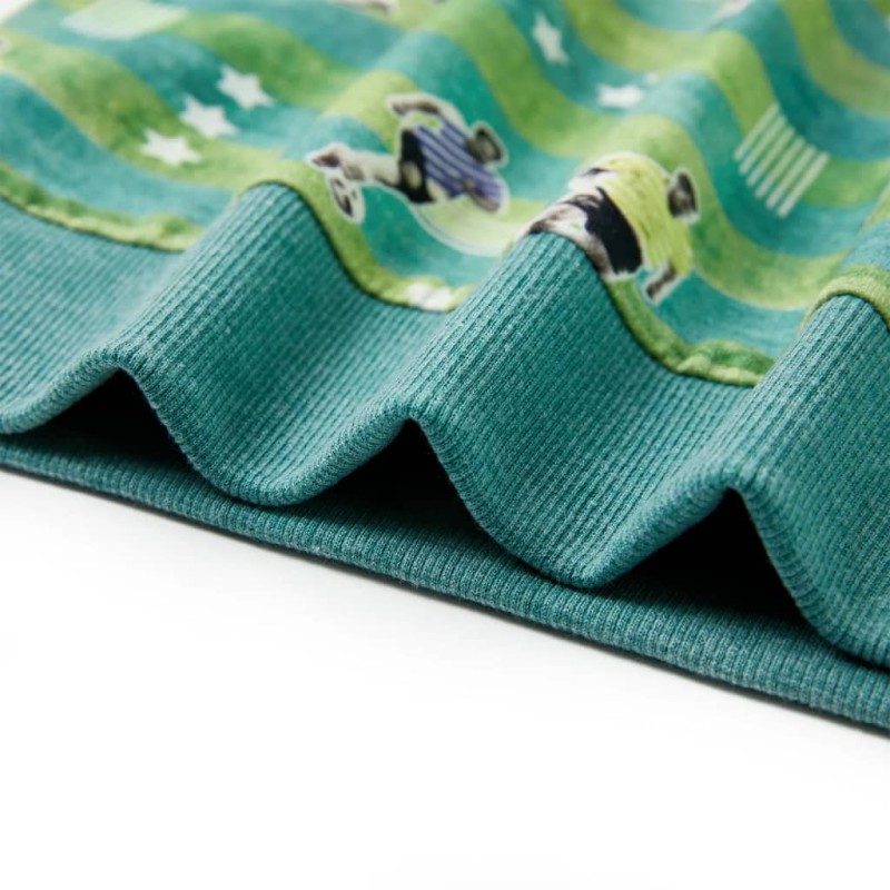 Világoszöld melange gyerek pulóver 116