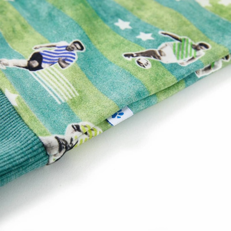 Világoszöld melange gyerek pulóver 140