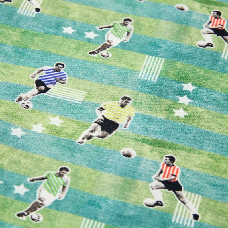 Világoszöld melange gyerek pulóver 140