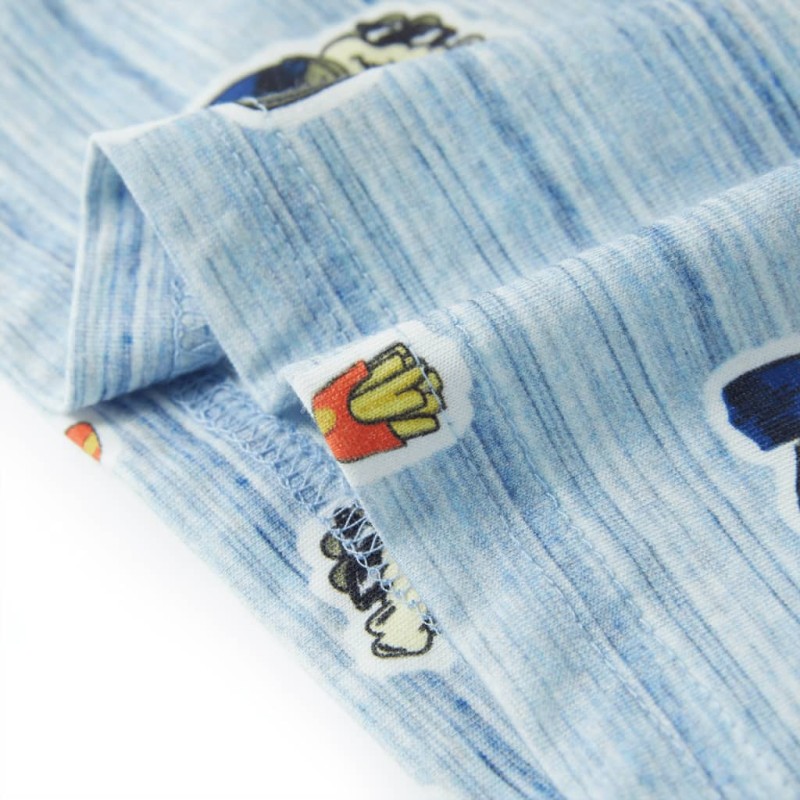 Vegyes kék gyerekpóló 140