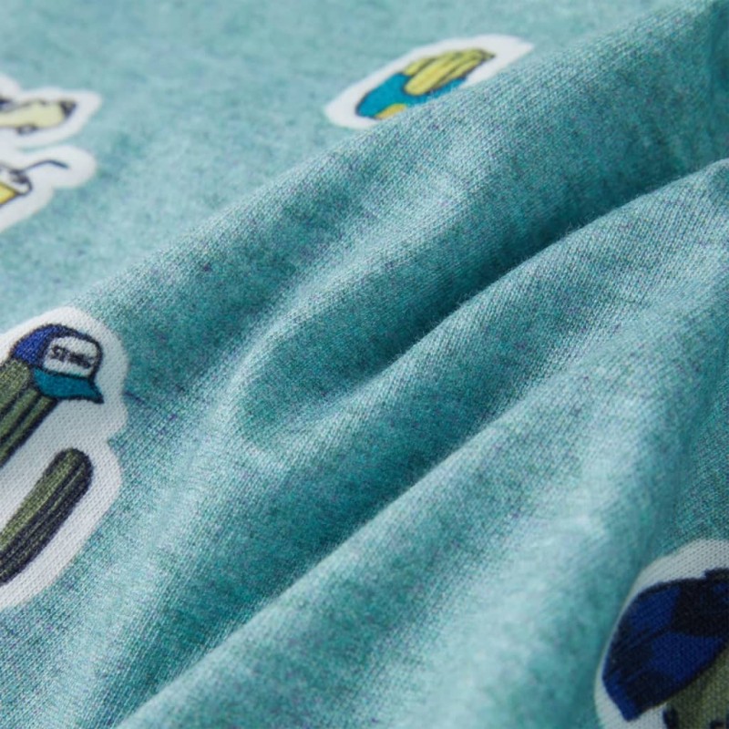 Világoszöld melange gyerekpóló 104