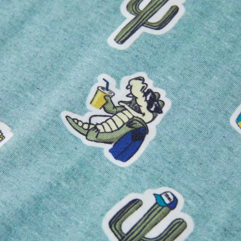 Világoszöld melange gyerekpóló 116