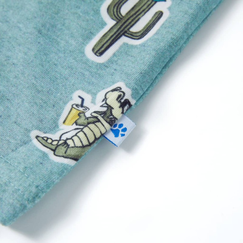 Világoszöld melange gyerekpóló 128