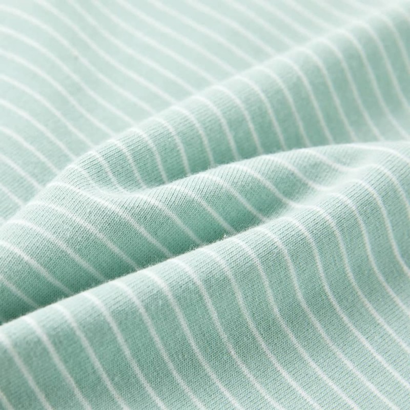 Világosmenta színű csíkos gyerekpóló 92