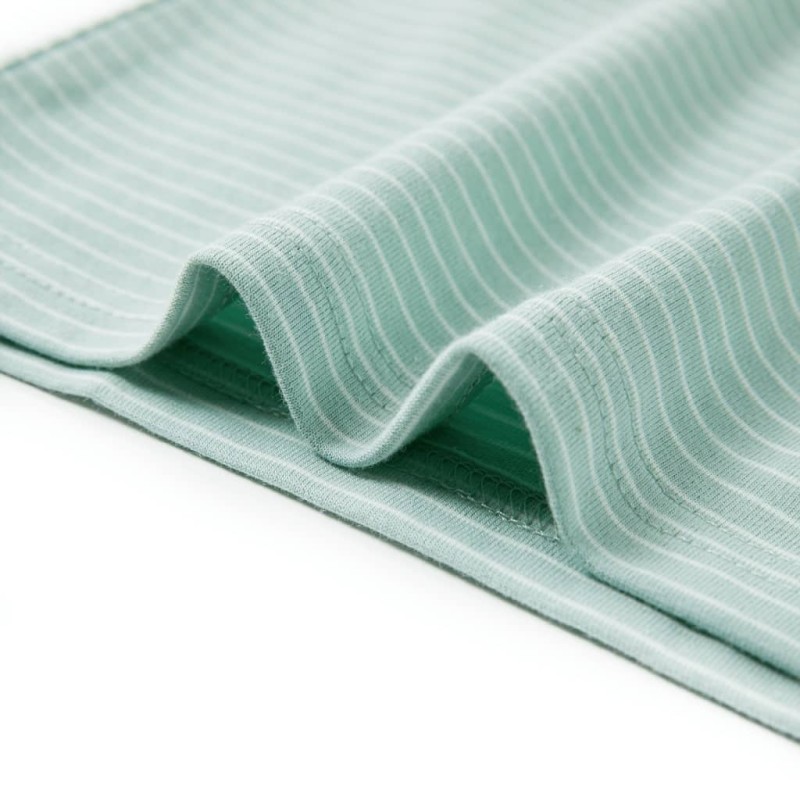 Világos mentaszínű csíkos gyerekpóló 104