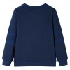 Tengerészkék melange gyerekpulóver 116