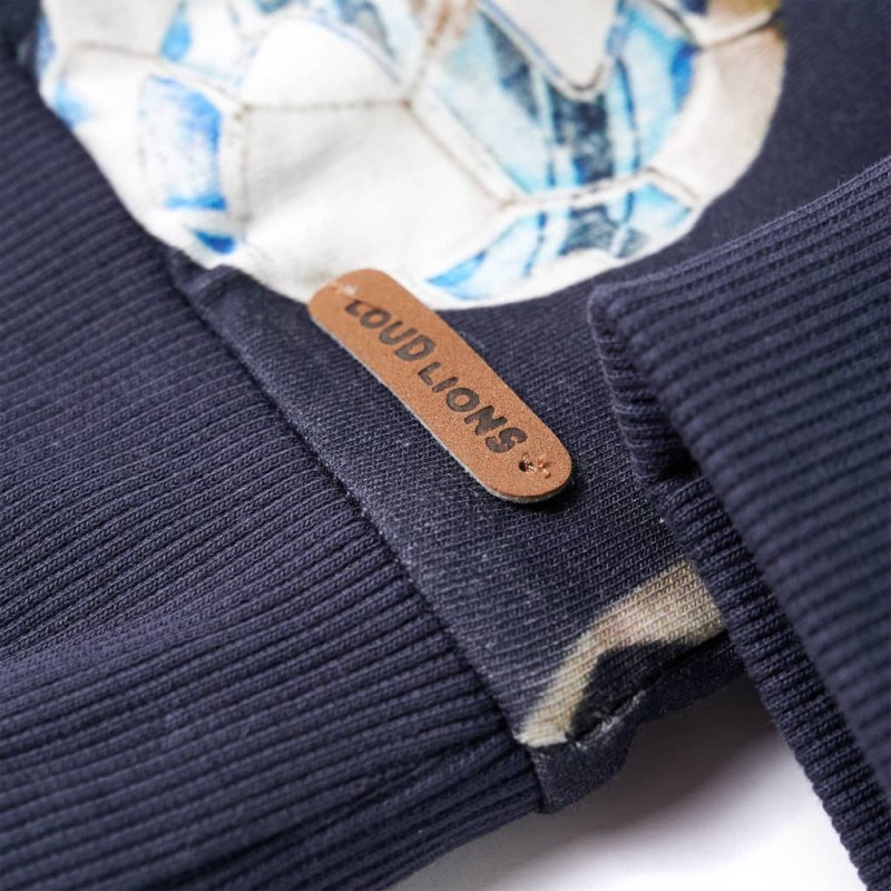 Tengerészkék gyerekpulóver 140