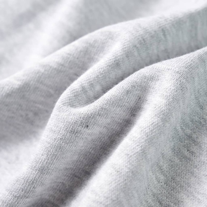 Szürke melange és narancs kapucnis gyerek pulóver 104