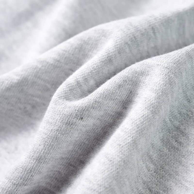 Szürke melange és narancs kapucnis gyerek pulóver 128