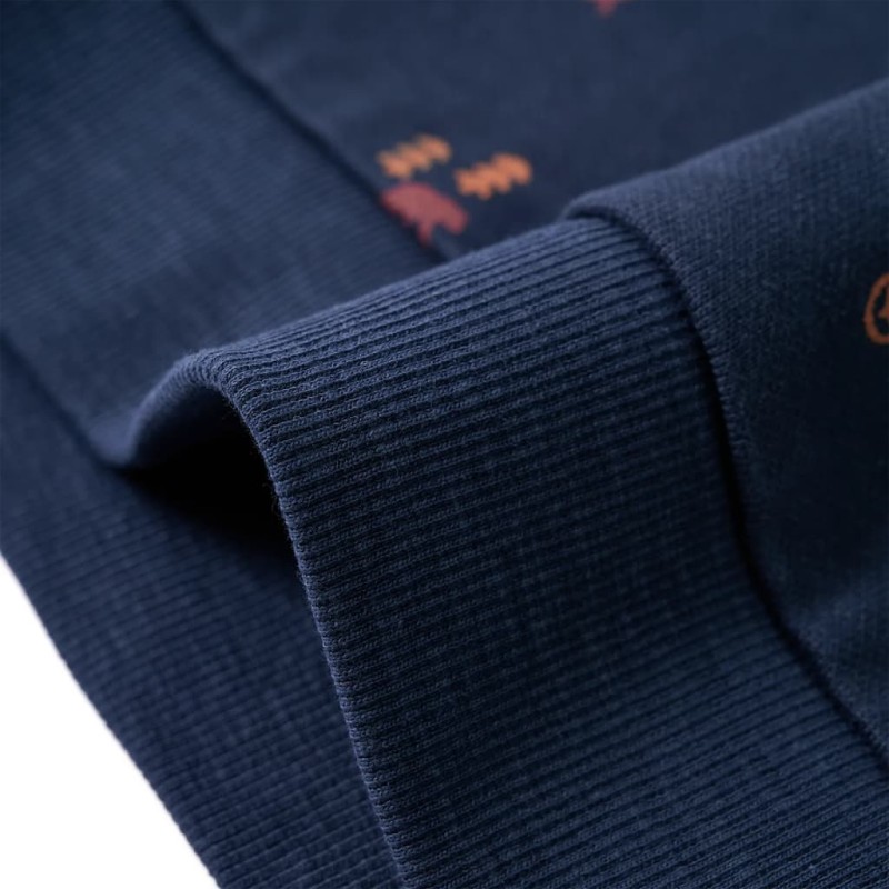 Tengerészkék melange gyerekpulóver 92