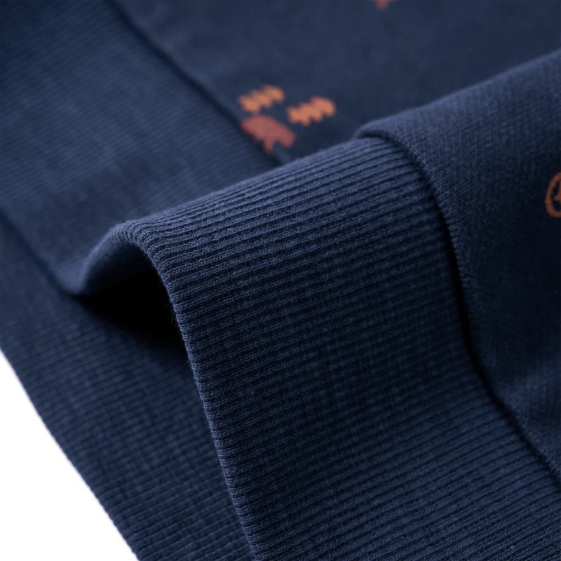 Tengerészkék melange gyerekpulóver 128