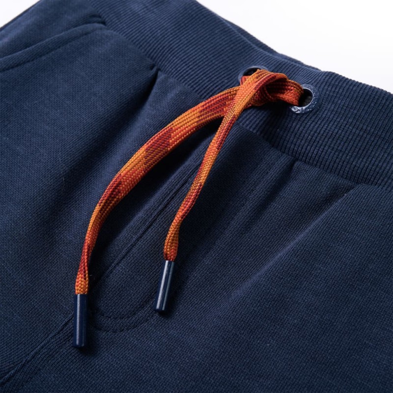 Tengerészkék melange gyerek melegítőnadrág 140