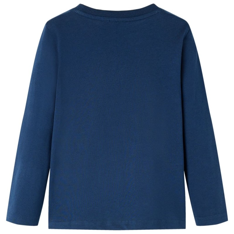 Tengerészkék hosszú ujjú gyerekpóló 128