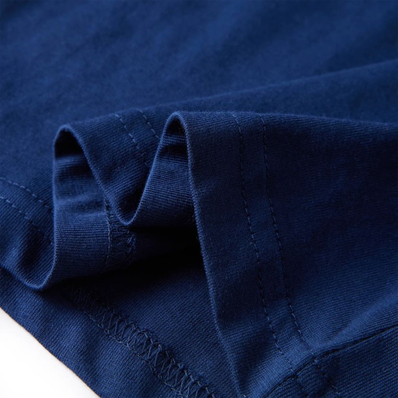 Tengerészkék hosszú ujjú gyerekpóló 140