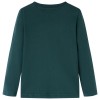 Sötétzöld hosszú ujjú gyerekpóló 92