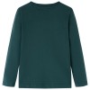 Sötétzöld hosszú ujjú gyerekpóló 128