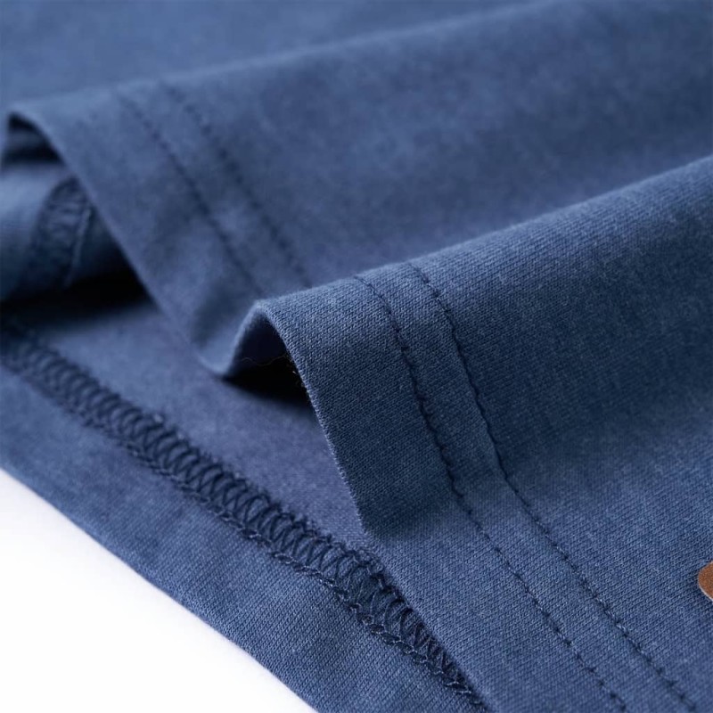 Kék melange hosszú ujjú gyerekpóló 92