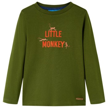 Sötét keki hosszú ujjú gyerekpóló 92