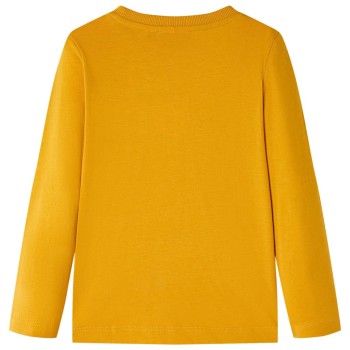 Okker hosszú ujjú gyerekpóló 92