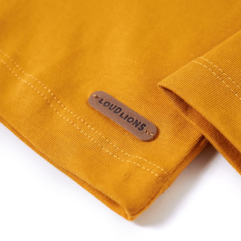 Okker hosszú ujjú gyerekpóló 92