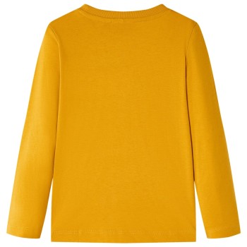 Okker hosszú ujjú gyerekpóló 140