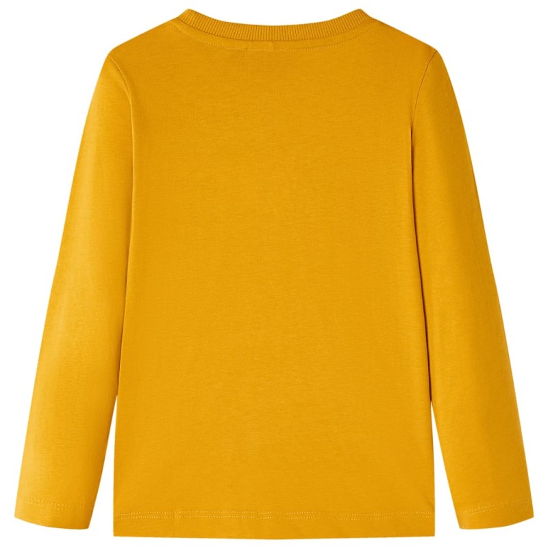 Okker hosszú ujjú gyerekpóló 140