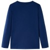 Tengerészkék hosszú ujjú gyerekpóló 128