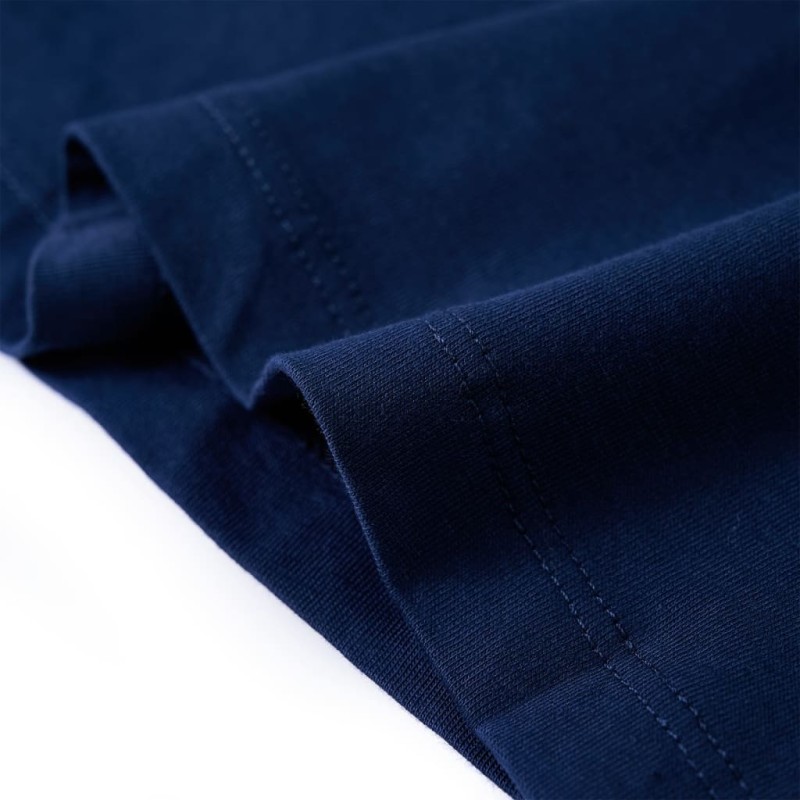 Tengerészkék hosszú ujjú gyerekpóló 128