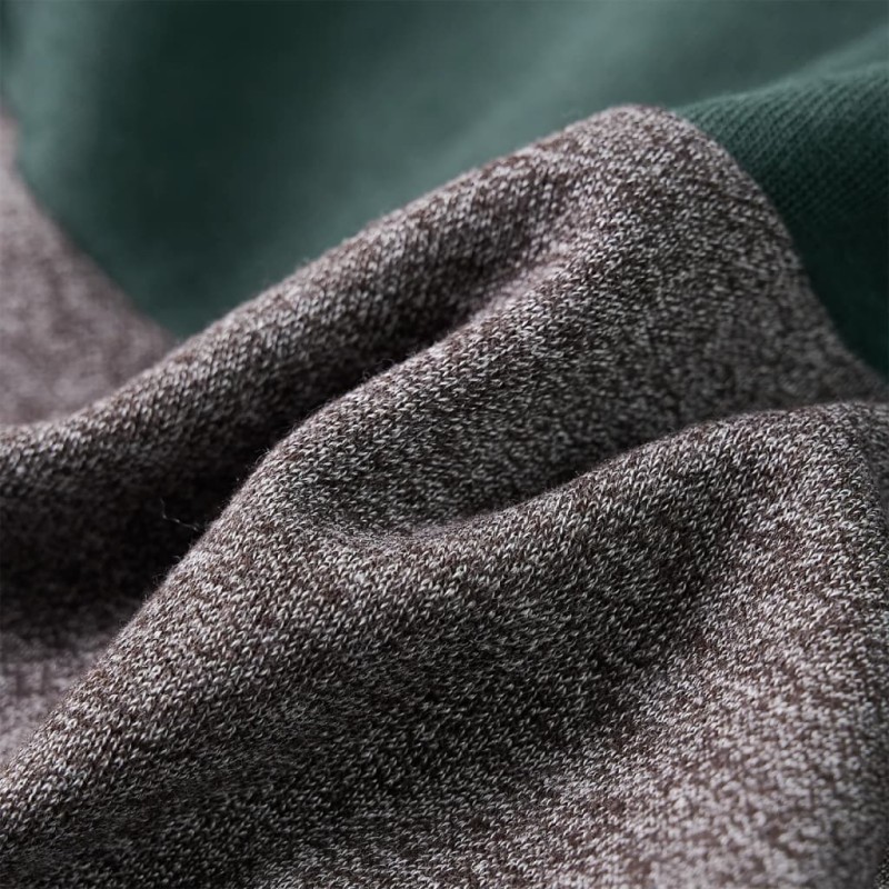 Sötétzöld kapucnis gyerekpulóver cipzárral 104