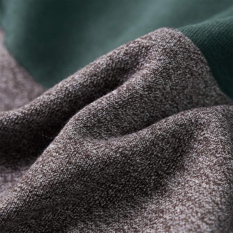 Sötétzöld kapucnis gyerekpulóver cipzárral 128