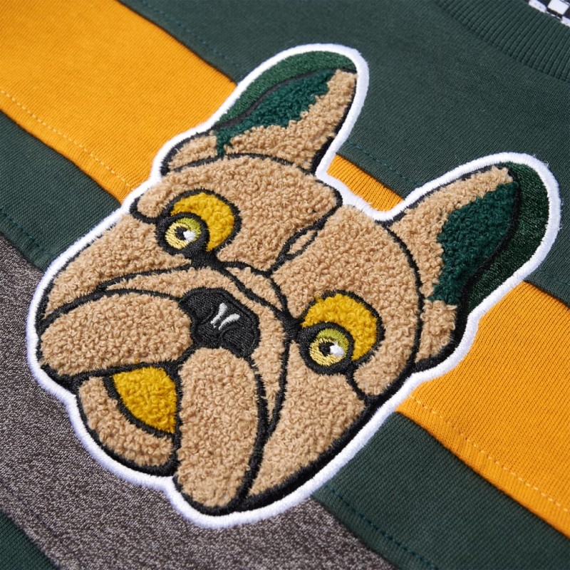 Sötétzöld gyerekpulóver 140