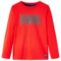 Piros hosszúujjú gyerekpóló 140