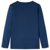 Tengerészkék hosszú ujjú gyerekpóló 92