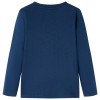 Tengerészkék hosszú ujjú gyerekpóló 128