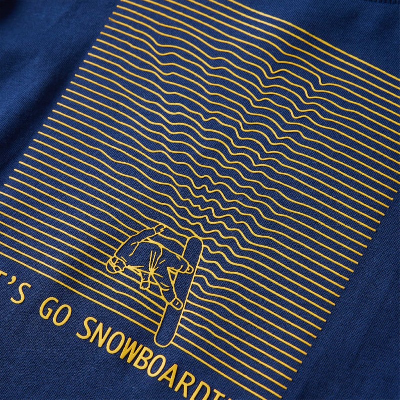 Tengerészkék hosszú ujjú gyerekpóló 128