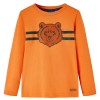 Sötét narancssárga hosszú ujjú gyerekpóló 92