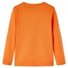 Sötét narancssárga hosszú ujjú gyerekpóló 104