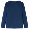 Tengerészkék hosszú ujjú gyerekpóló 140