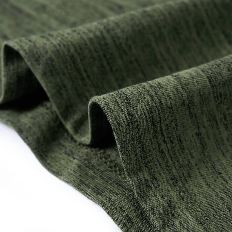 Khaki melange hosszú ujjú gyerekpóló 116