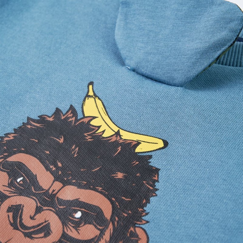 Közepes kék gyerekpulóver 116