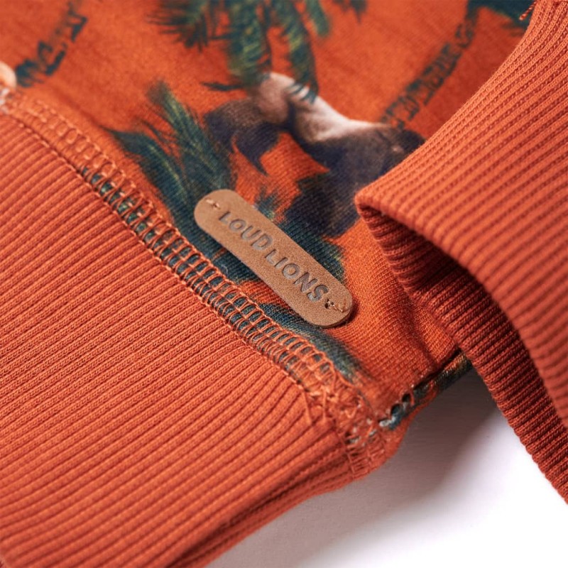 Világos rozsda színű gyerekpulóver 92