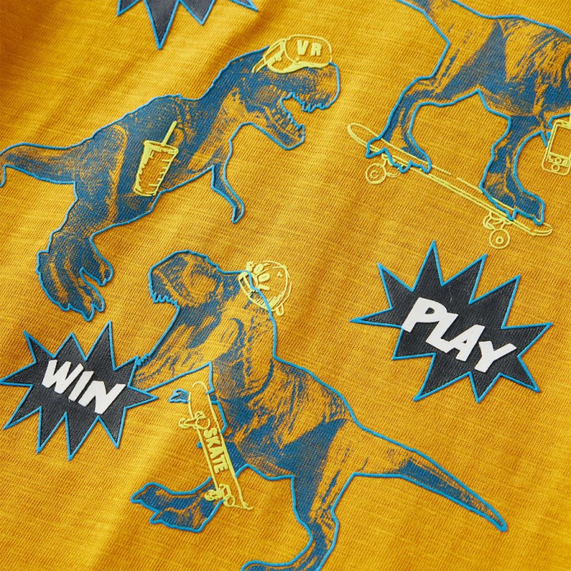 Okker hosszú ujjú gyerekpóló 104