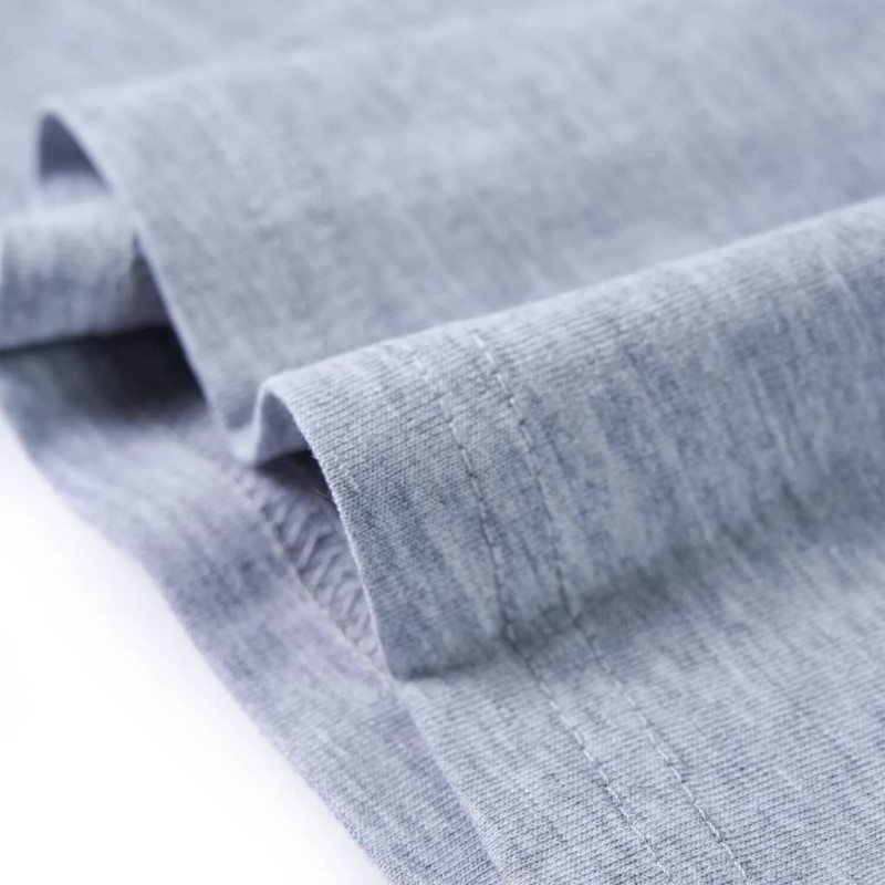 Szürke melange hosszú ujjú gyerekpóló 116