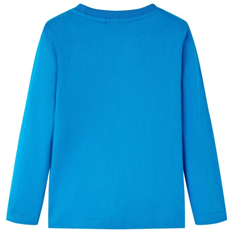 Kobaltkék hosszúujjú gyerekpóló 116