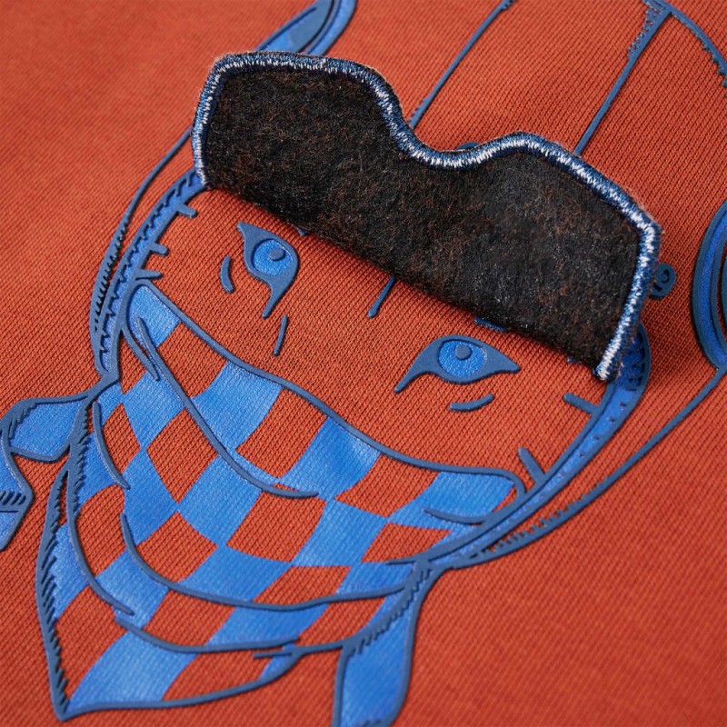 Világos rozsda színű gyerekpulóver 104