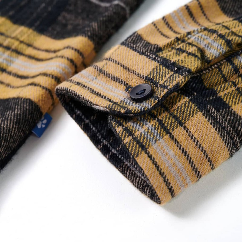 Sárga és fekete kockás gyereking 140