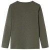 Khaki hosszú ujjú gyerekpóló 116